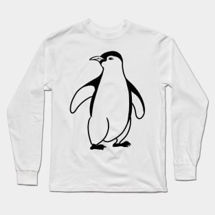 Stick figure Penguin Long Sleeve T-Shirt